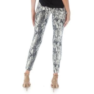 Revolve Pistola Snake Skin Print Raw Hem Jeans size 25